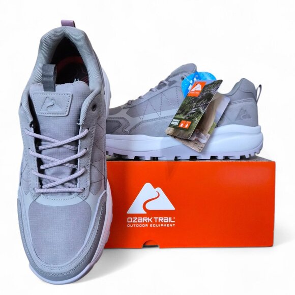 Ozark Trail Shoes - Ozark Trail Women's Leather Waterproof Hiking Shoes Sneakers Size 11 Gray